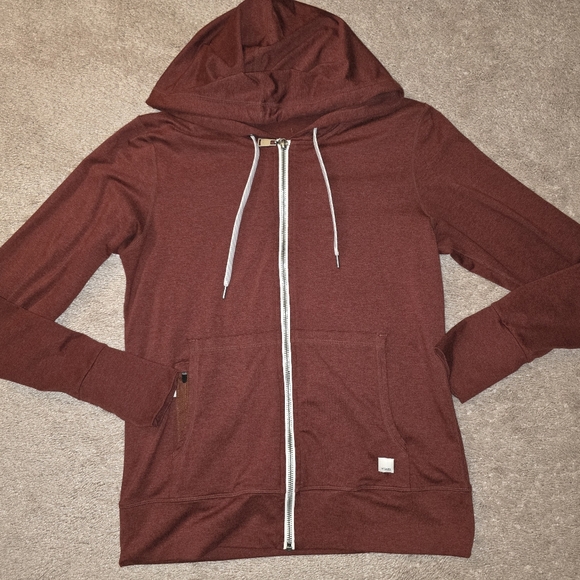 Vuori Tops - Vuori Halo Performance Hoodie Brick Heather XS
